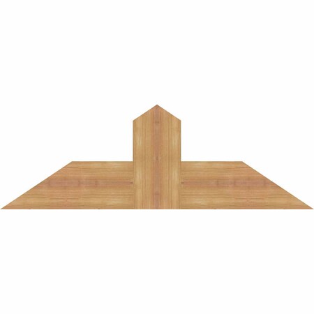 Ekena Millwork Portland Smooth Timber Gable Bracket, Western Red Cedar, 36"W x 12"H x 1 1/2"D x 5 1/2"F, 8/12 Pitch GBW036X12X0206POR00SWR